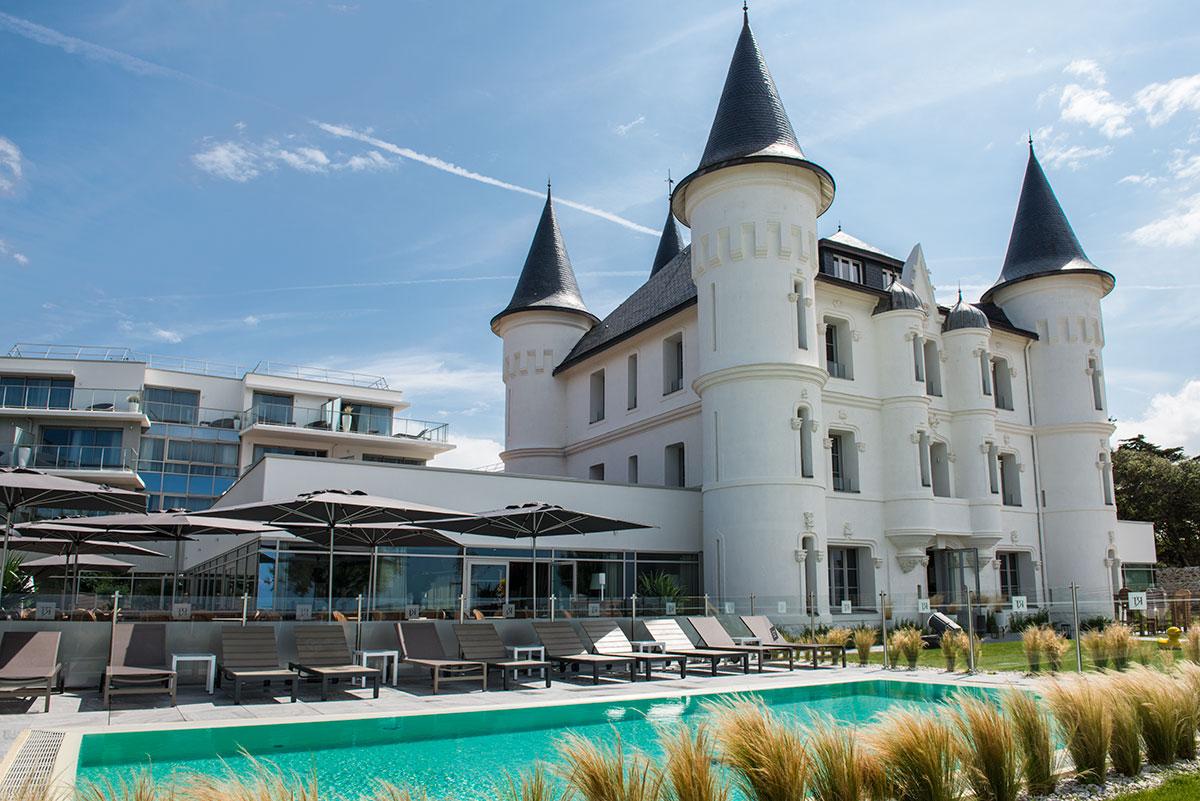 Hotel Chateau Des Tourelles - Relais Thalasso & Spa Pornichet Exterior foto