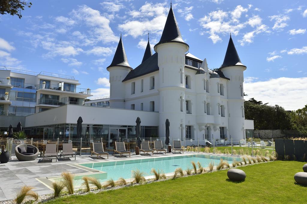 Hotel Chateau Des Tourelles, Thalasso Et Piscine D'Eau De Mer Chauffee Pornichet Exterior foto
